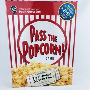 Pass The Popcorn‎ Game Fast Pace Family Movie Trivia Game Brand New Sealed